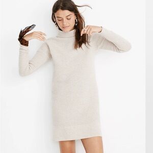 Madewell Skyscraper Funnelneck Sweater Dress Small